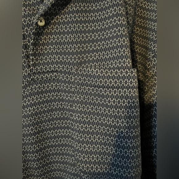 Blue St. John’s Bay Collared Short Sleeve Polo Shirt with Pocket, Size Large - Picture 4 of 6